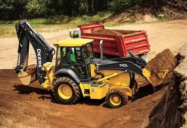 Deere backhoe loader