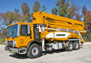 Liebherr concrete pump truck