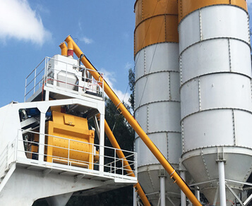 conveyor system of mobile concrete plant