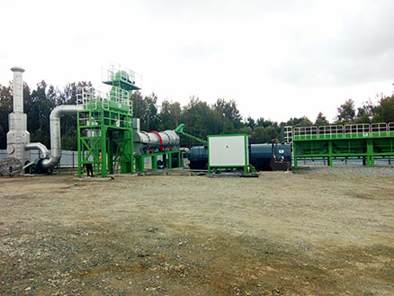 80t/h drum mix asphalt plant