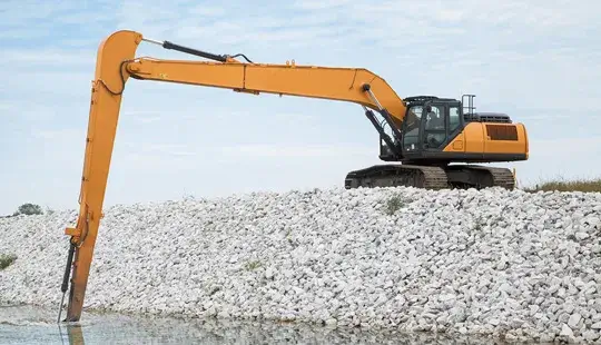 long reach excavator