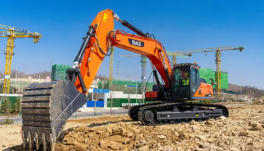 full-sized excavator