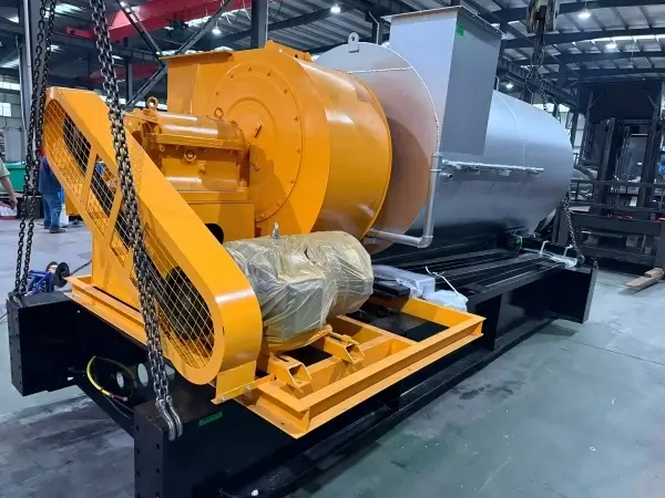 Loading process of IAP60 integrated mobile asphalt plant