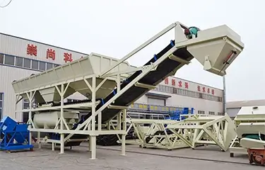 Hopper Lift Concrete Mixing Plant HZS Series