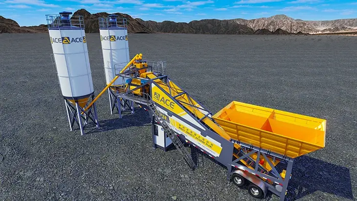 portable concrete plant yhzs Series