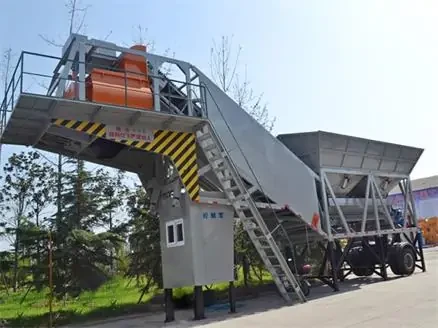 Trailer Mobile Concrete Mixing Plant