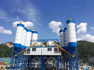 Vibration Mix Ready Mix Batching Plant HZS