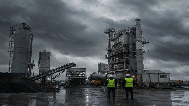 How Can Asphalt Plants Operate Safely in High Winds, Rain, or Snow? 
