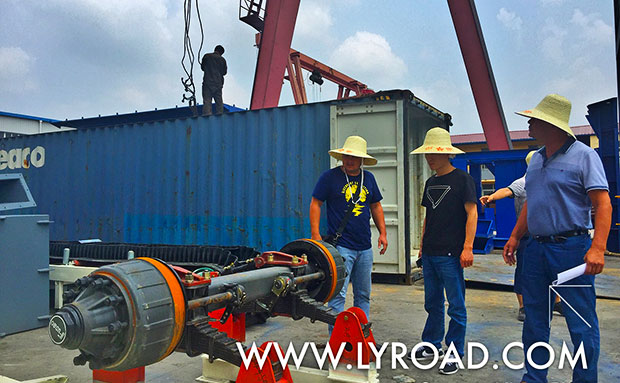 YHZS-35 Mobile Concrete Mixing Plant shipped to Uzbekistan