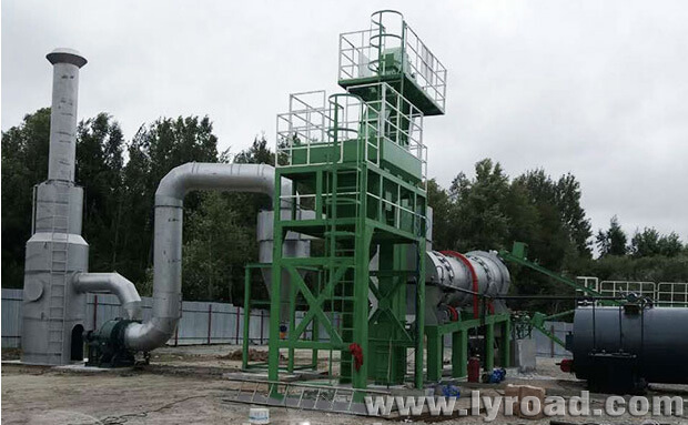 DHB-80 asphalt plant erected in Russia