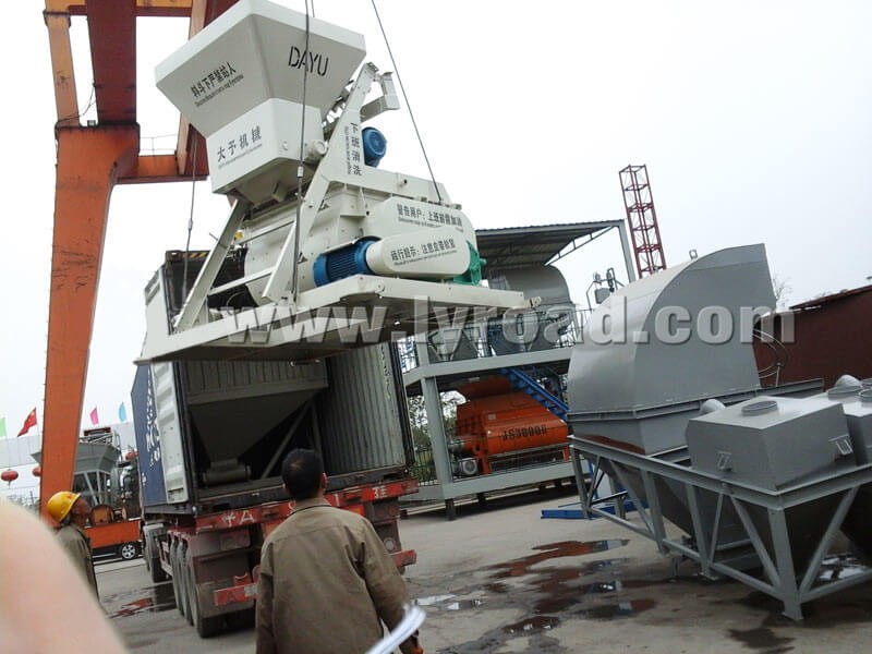 HZS25 Concrete Mixing Plant Are Ready To Be Shipped To UZ