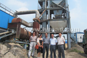 Algerian Client Visit to Our Asphalt Plant