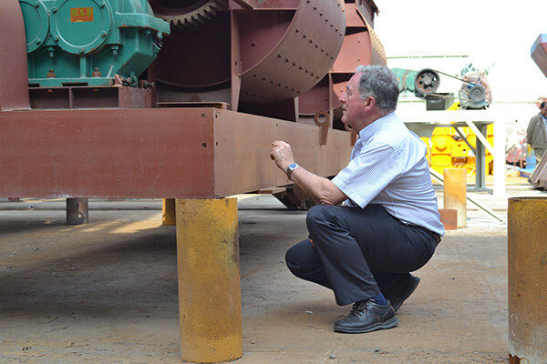 Australia customers visited our concrete batching plant