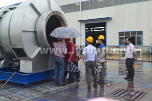 Tajikistan customer visited our coal burner