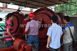 Tajikistan customer visited our coal burner equipment