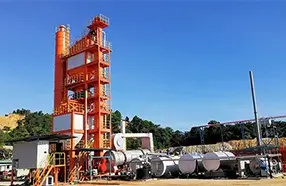 LB series asphalt batch mix plant manufactured by LYROAD Machinery