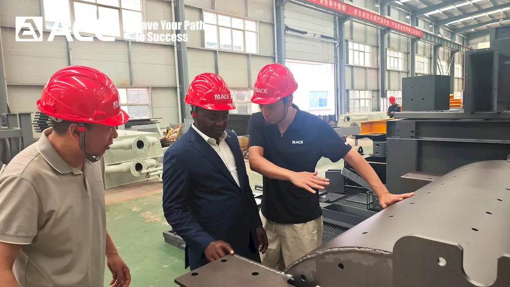 Ugandan business delegates from Africa arrive at ACE Group for a site visit and inspection.