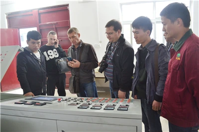 Russian customers visiting our workshop