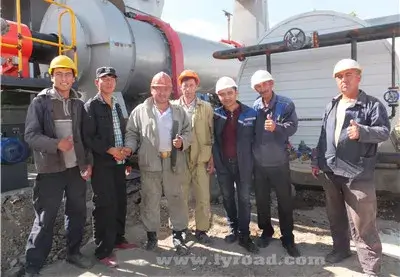 Our technicians and local workers finished installation together in Uzbekistan
