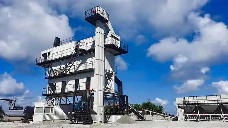 Containerized Asphalt Mixing Plant, Foundation-free, batch mix