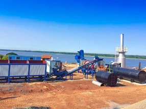 MDHB60 Асфальтобетонный завод с портативной барабанной мешалкой