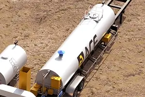 Битюмный бак для сверхмобильного асфальтобетонного завода