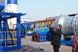 Customer photographed our asphalt batching plant